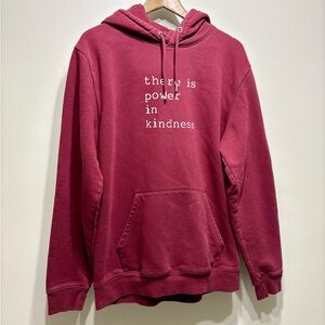 Om & Ah Yoga Inspirational Comfy Cozy Pullover Hooded Hoodie Sweater Maroon